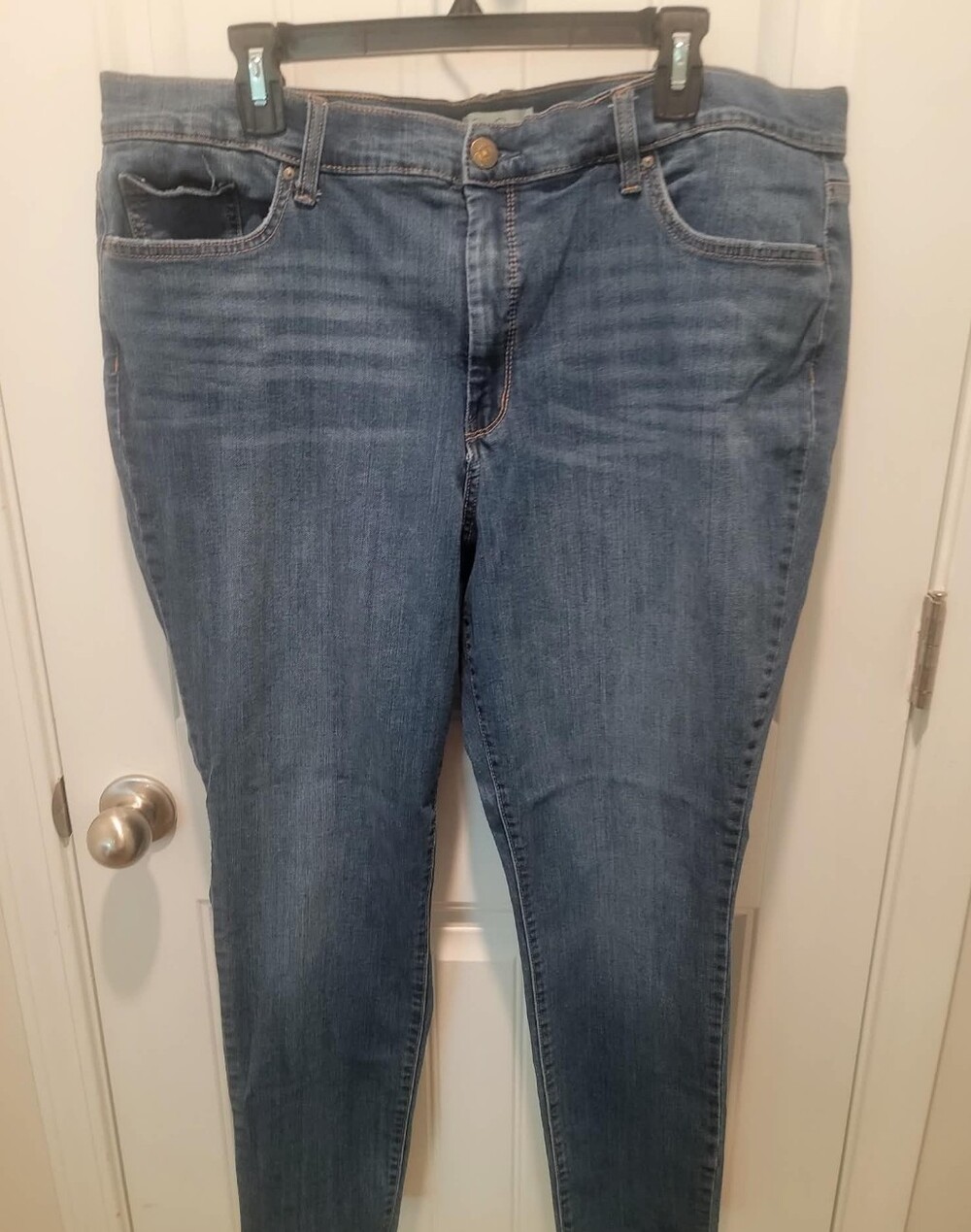 Jessica Simpson Plus Sz 20W High-Rise Forever Rolled Ankle Skinny Leg